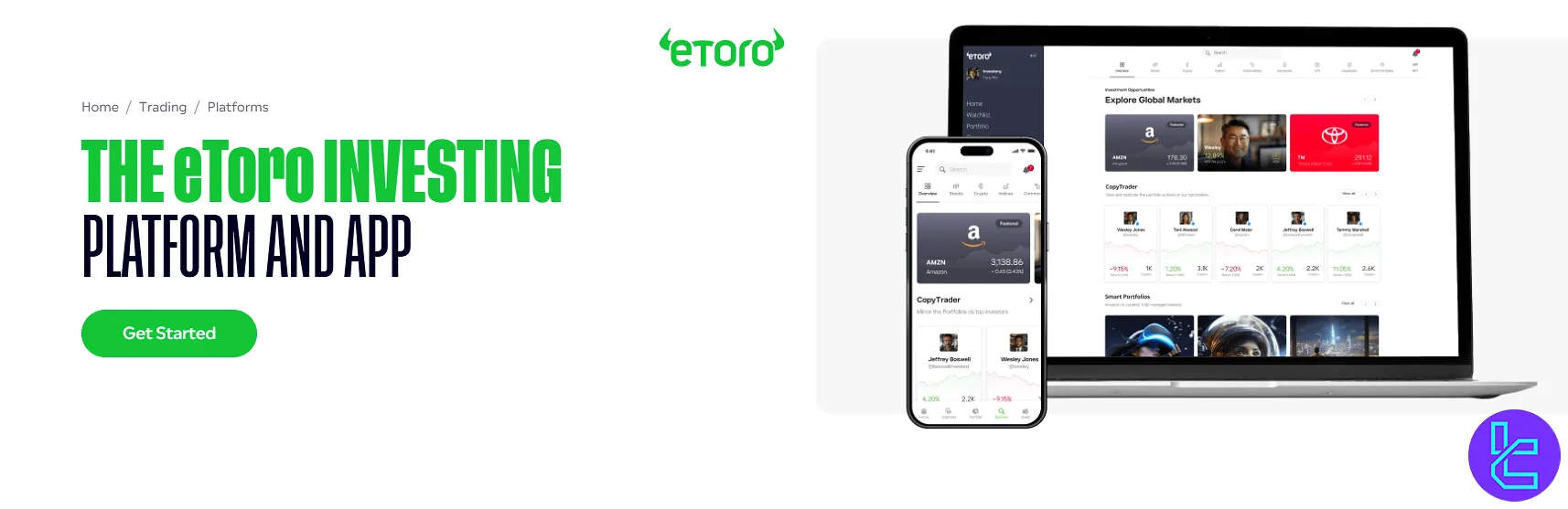 eToro proprietary trading platform