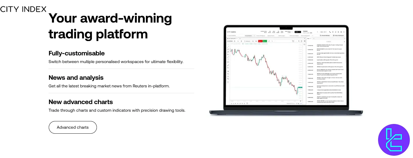 City Index Proprietary Web Trader platform