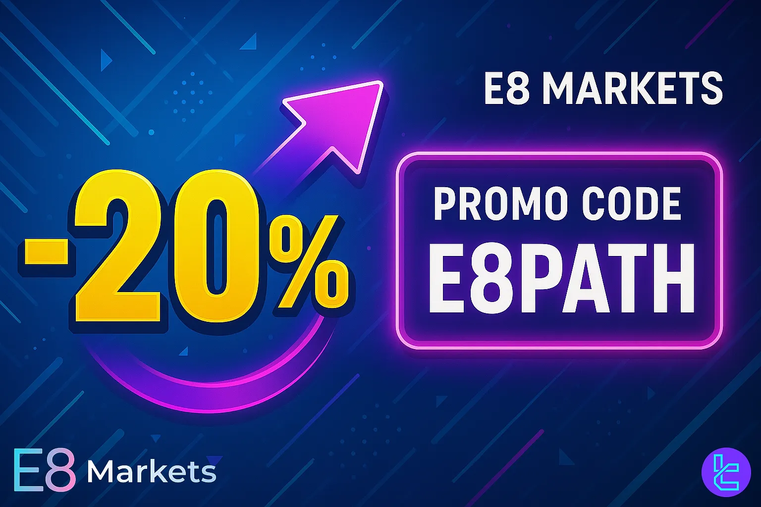 E8 Markets %20 Promo Code E8PATH for traders