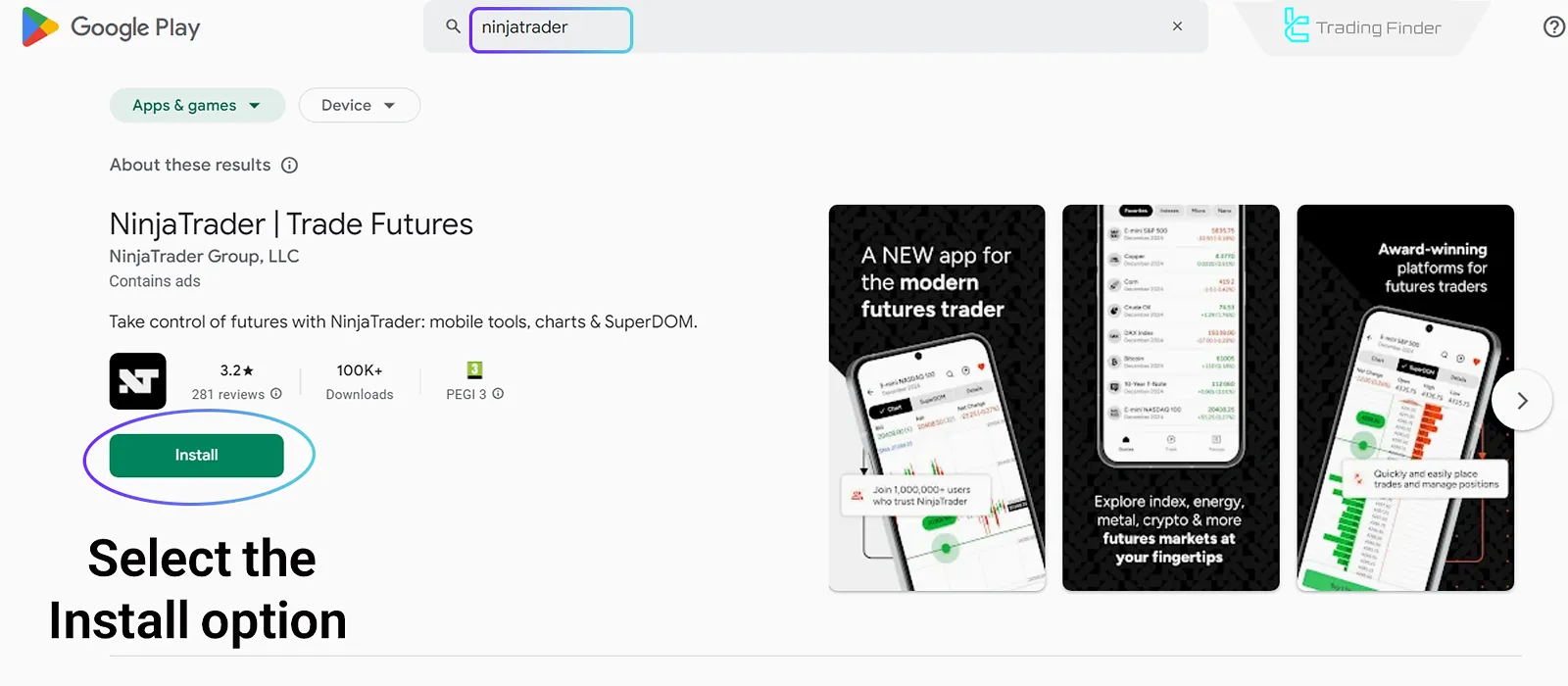 NinjaTrader Android