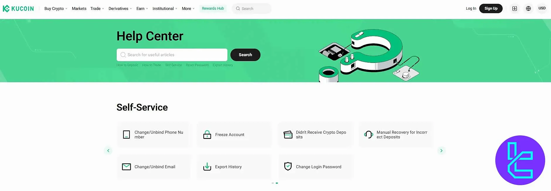 مرکز کمک صرافی کوکوین