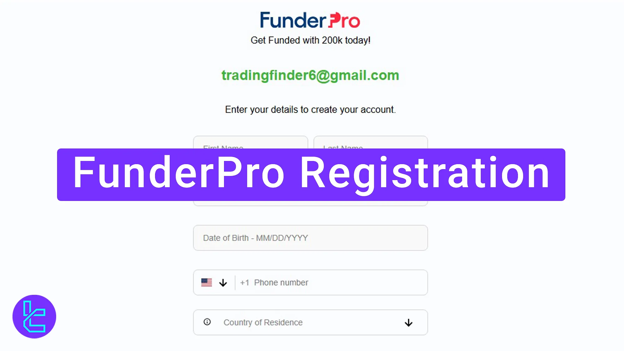 FunderPro Registration 2025 [Create an Account in 4 Steps]