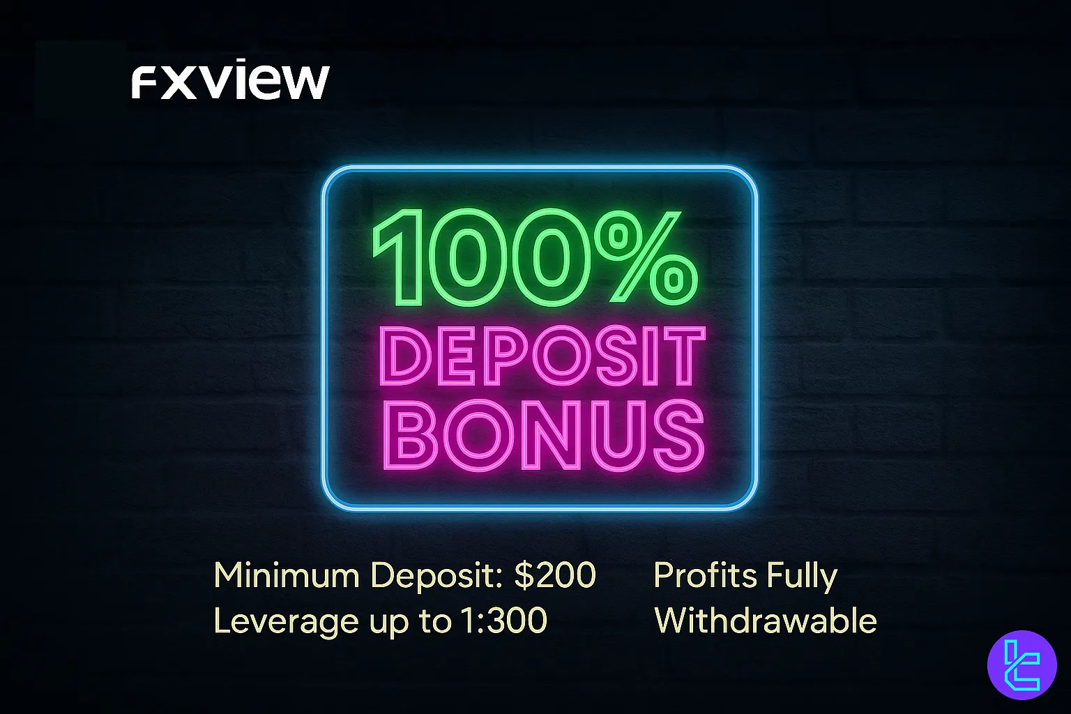 Fxview 100% Deposit Bonus Promotion
