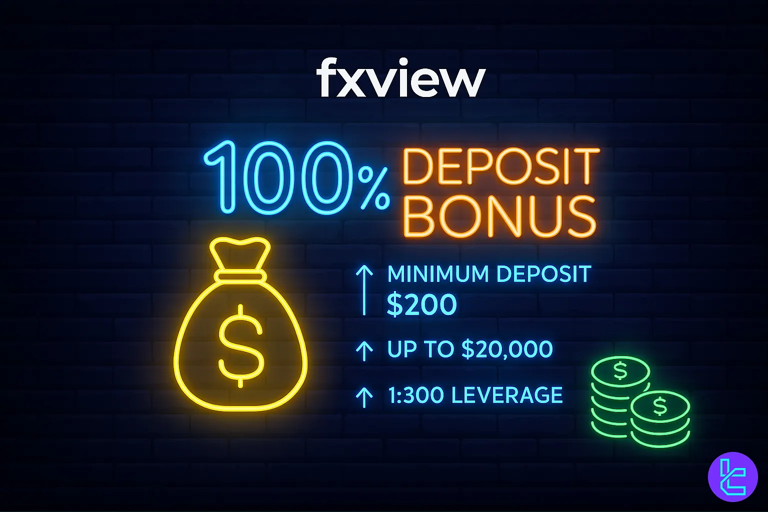 Fxview Deposit Bonus up to $20,000
