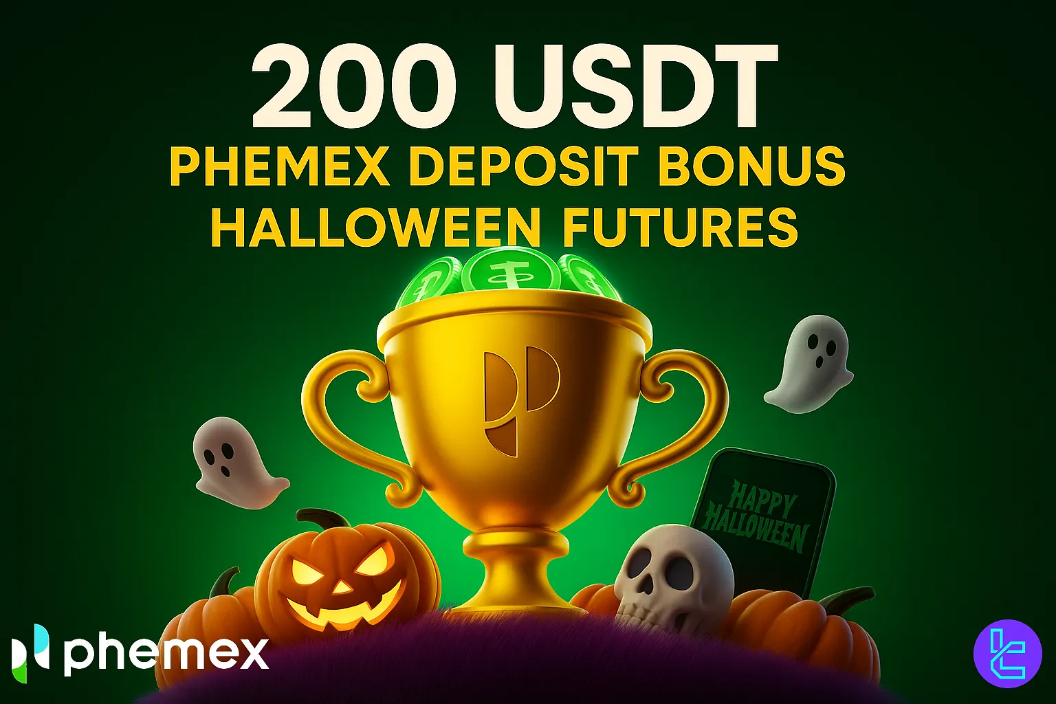 $200 USDT Phemex Halloween Deposit Bonus
