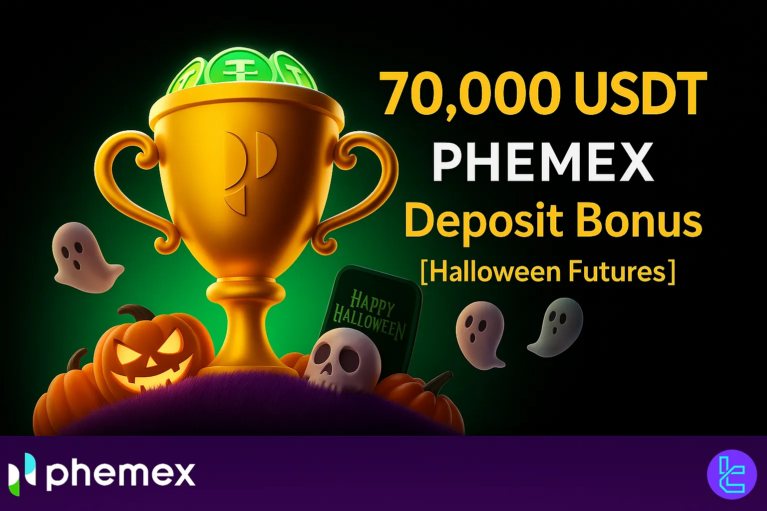 Phemex Halloween Futures 70,000 USDT Deposit Bonus Cup