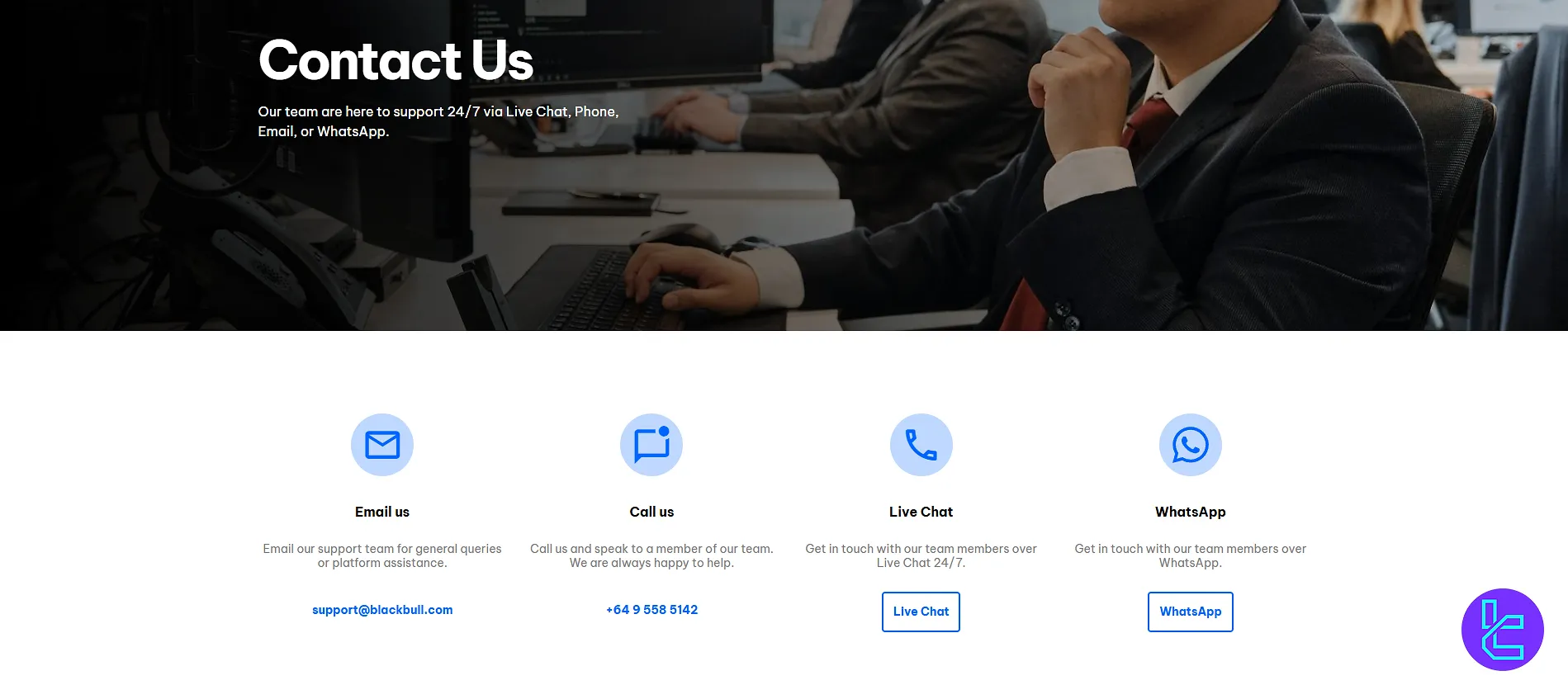 BlackBull customer support info