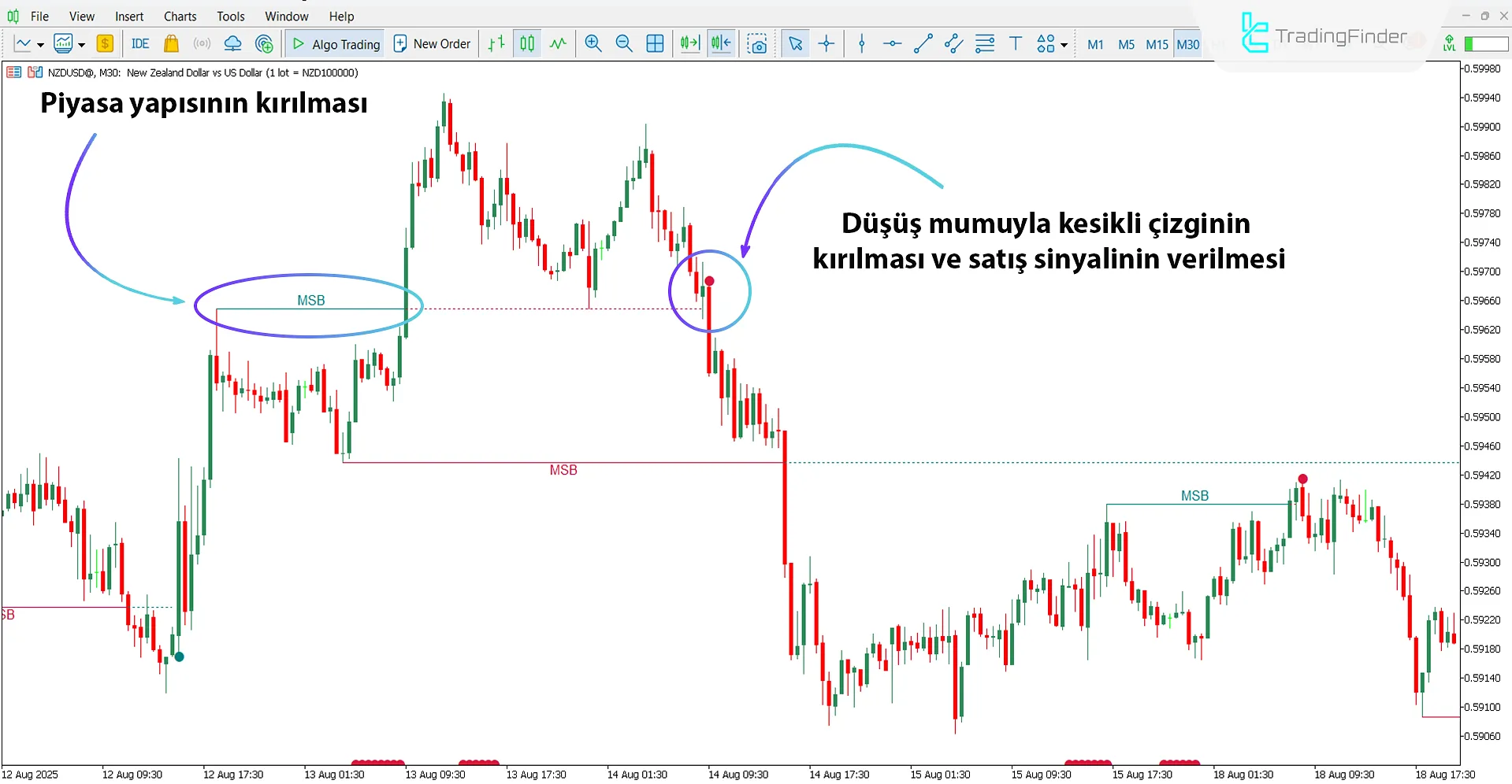 Piyasa Yapısı Kırıcı Göstergesi MT5 için İndir – Ücretsiz – [TradingFinder] 2
