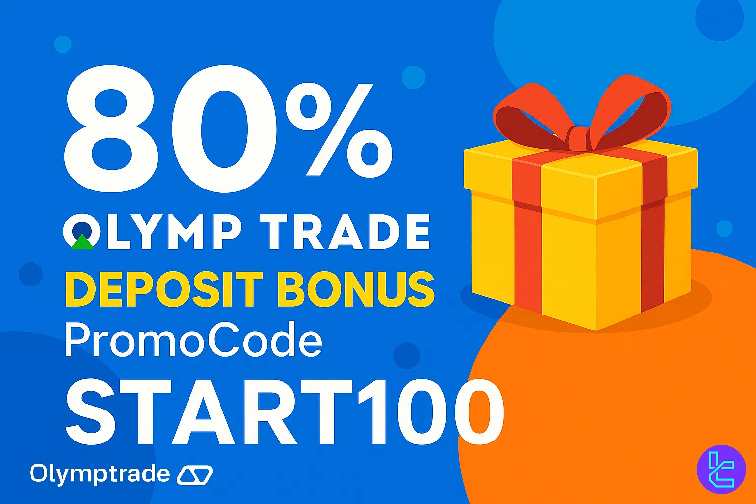 Special OlympTrade promotion offering %80 extra on first deposit