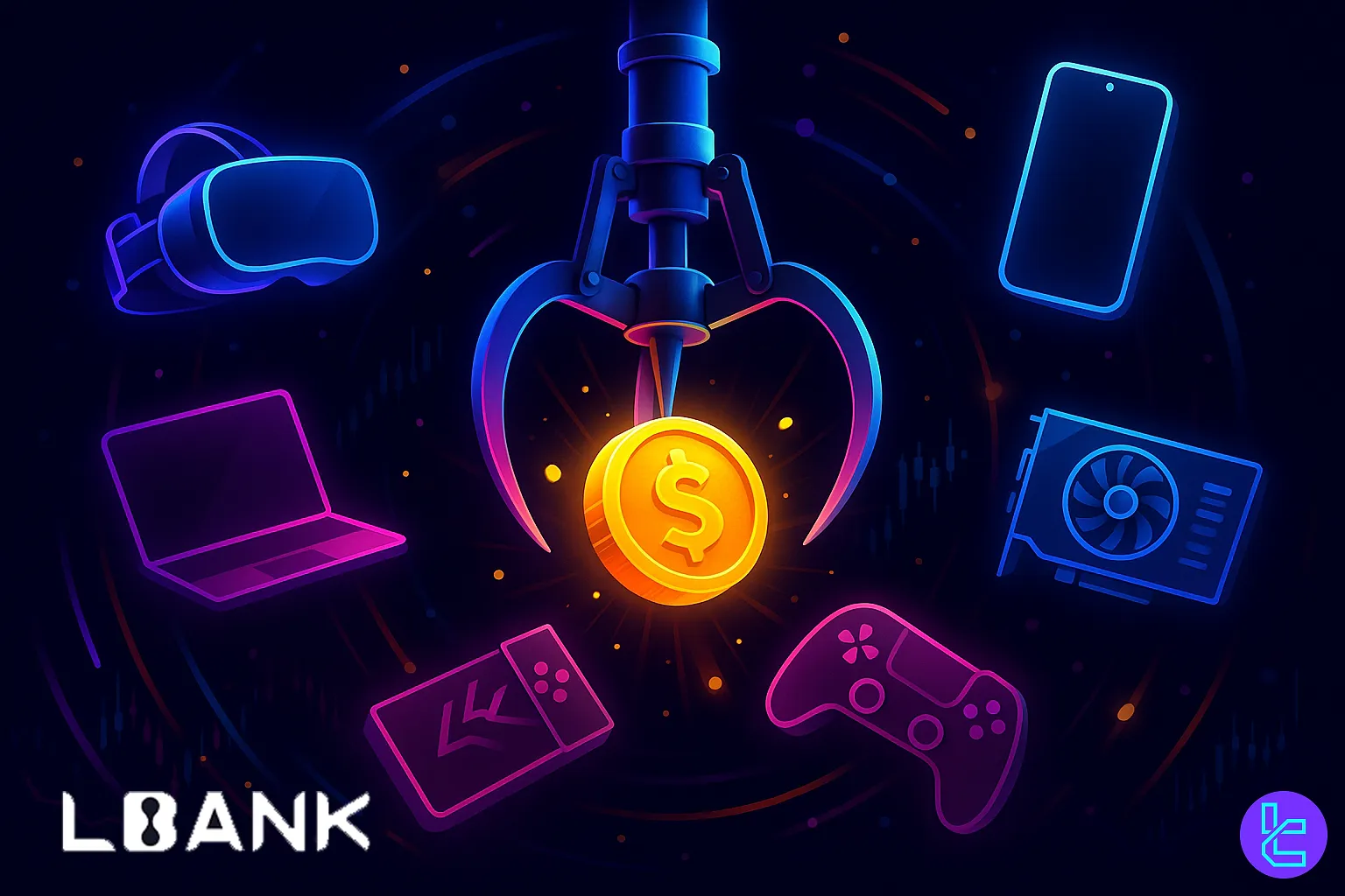 LBank Claw & Win rewards with crypto and tech prizes