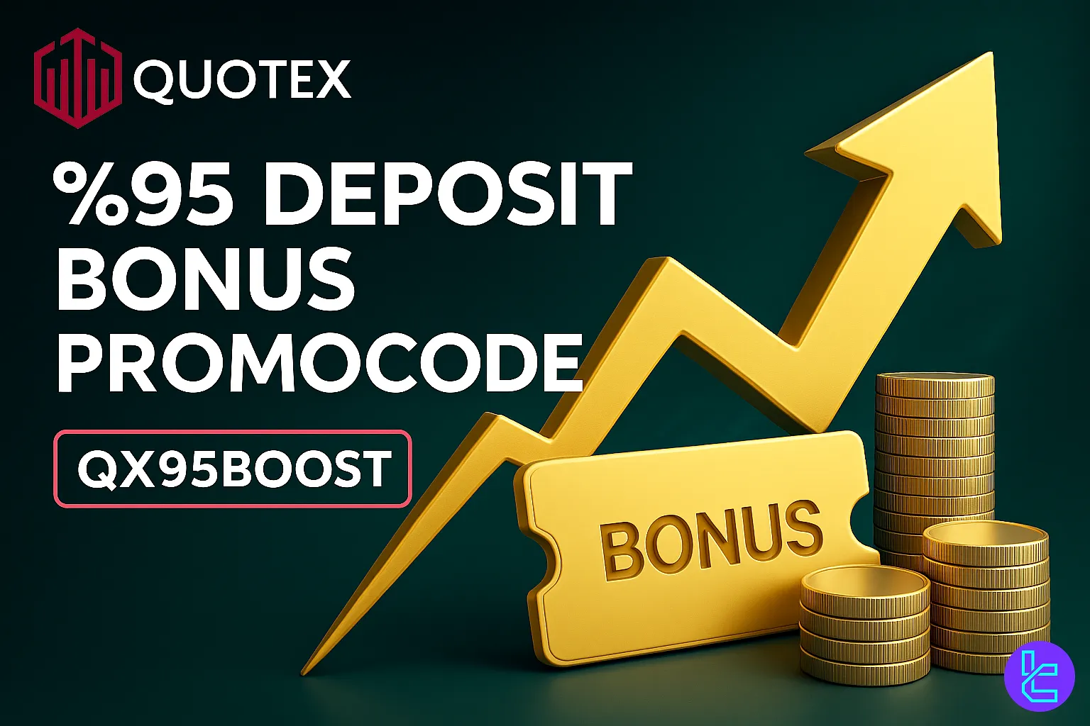 Quotex deposit bonus campaign featuring QX95BOOST code