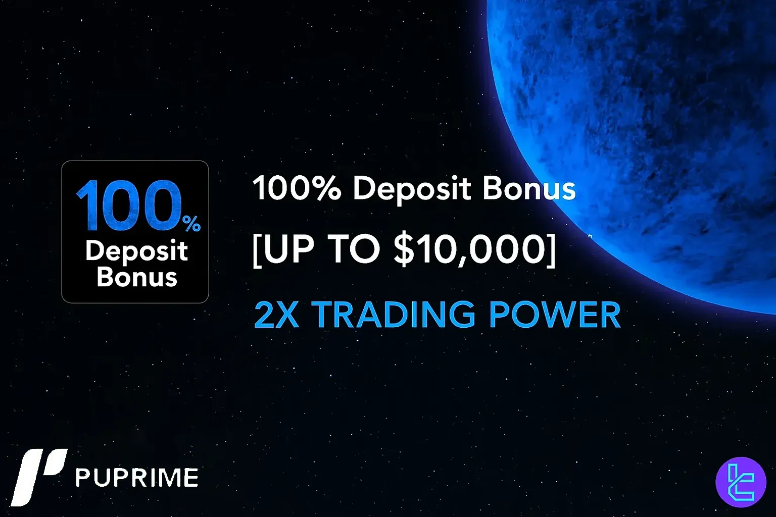 PU Prime %100 deposit bonus