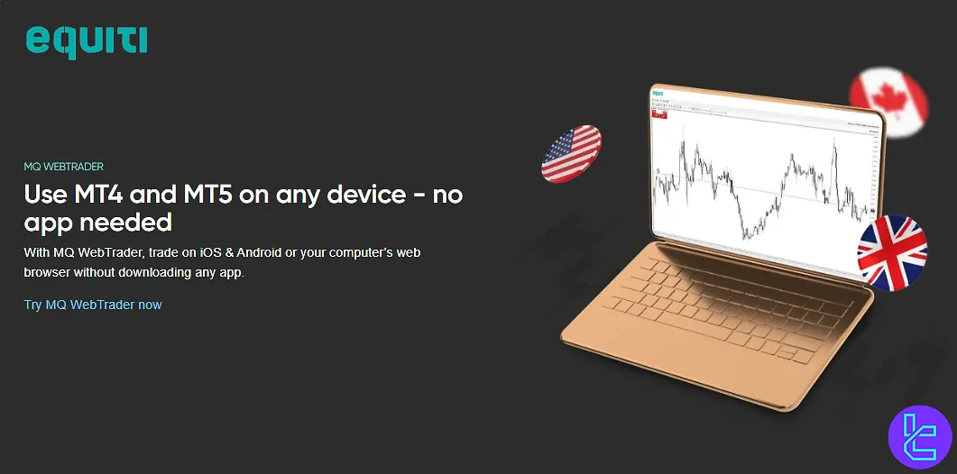 MetaTrader 4 and MetaTrader 5 interfaces offered by Equiti