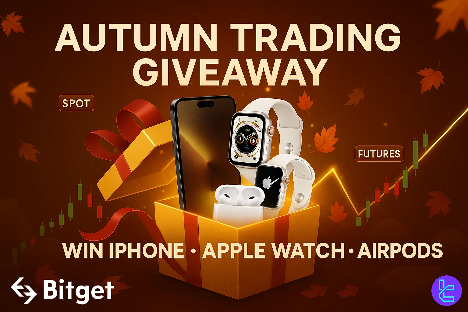 Bitget Autumn Trading Giveaway with Apple prizes