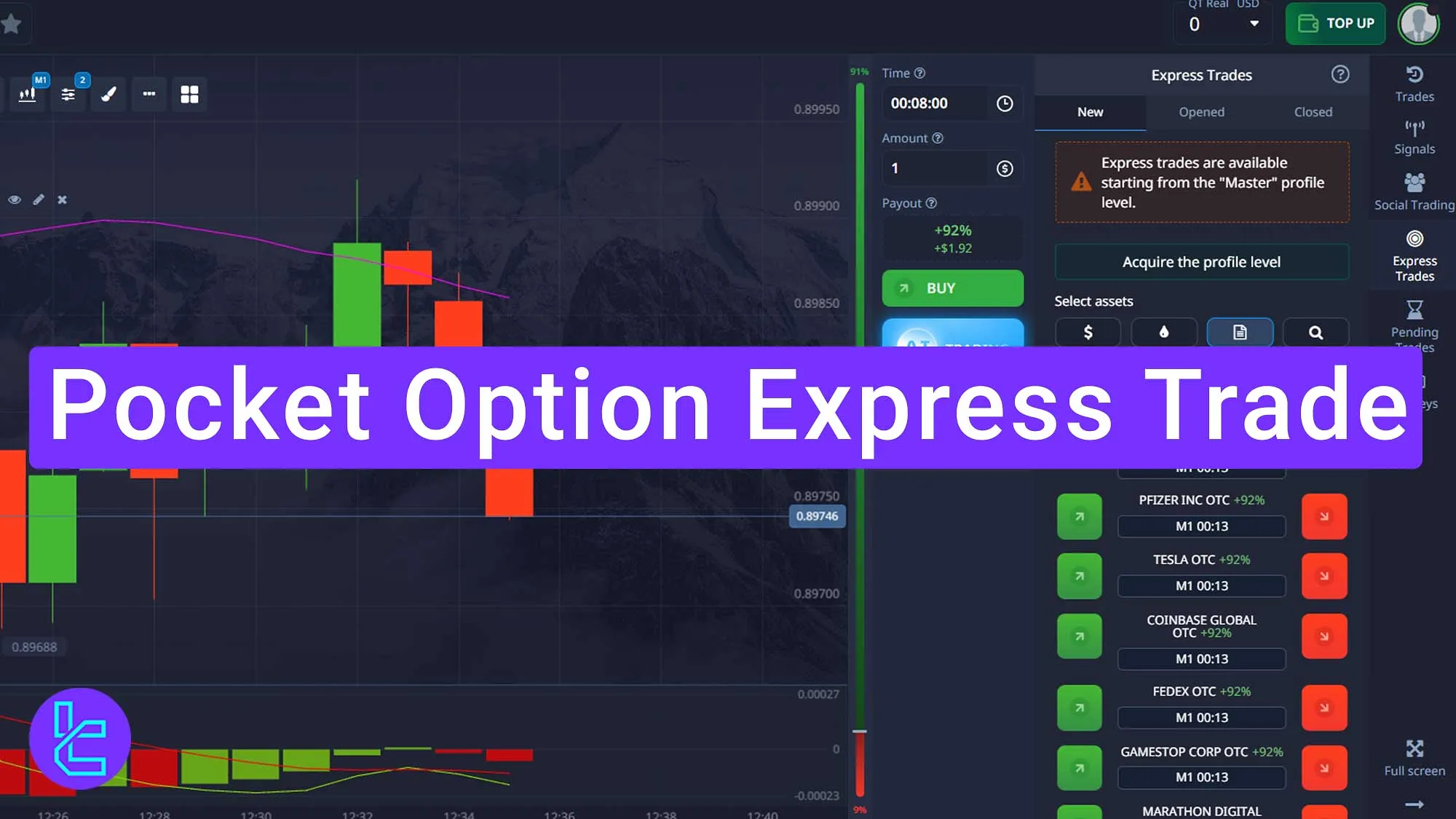 Pocket Option Express Trade 2025 [Up to %3446 Profit in Just 10 Trades]