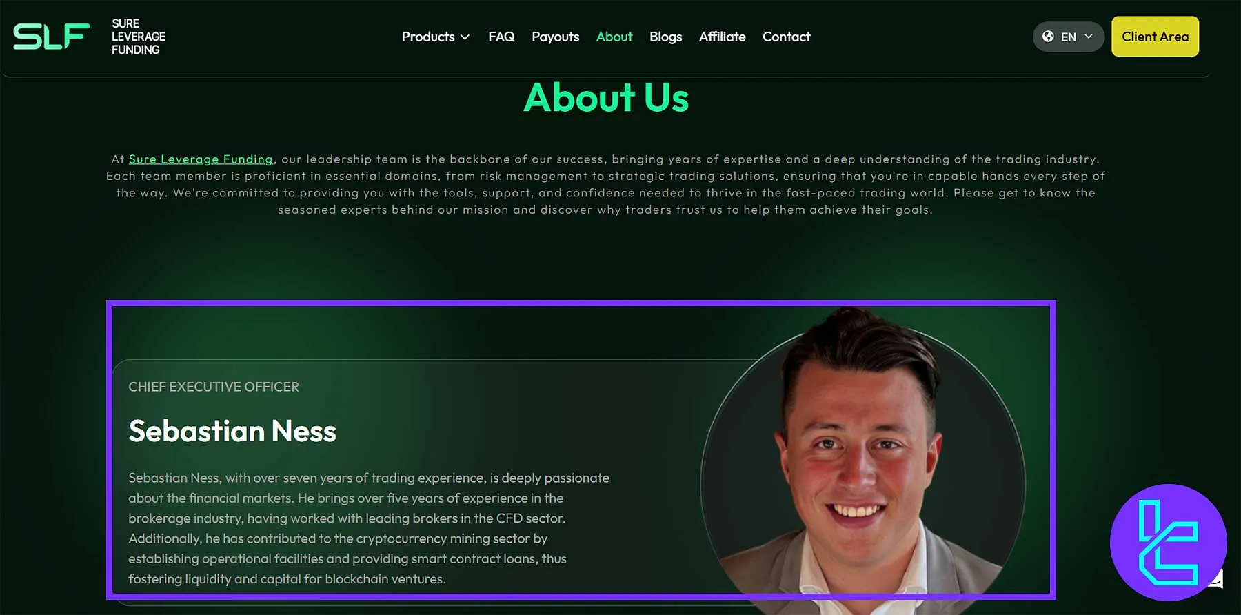 Sebastian Ness, CEO of Sure Leverage Funding