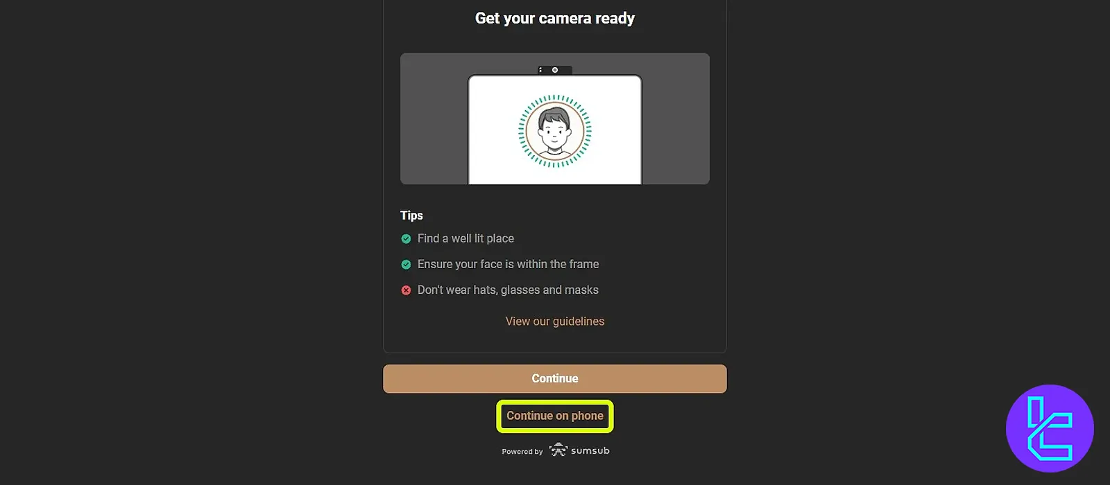 Perform facial scan for Capital.com verification