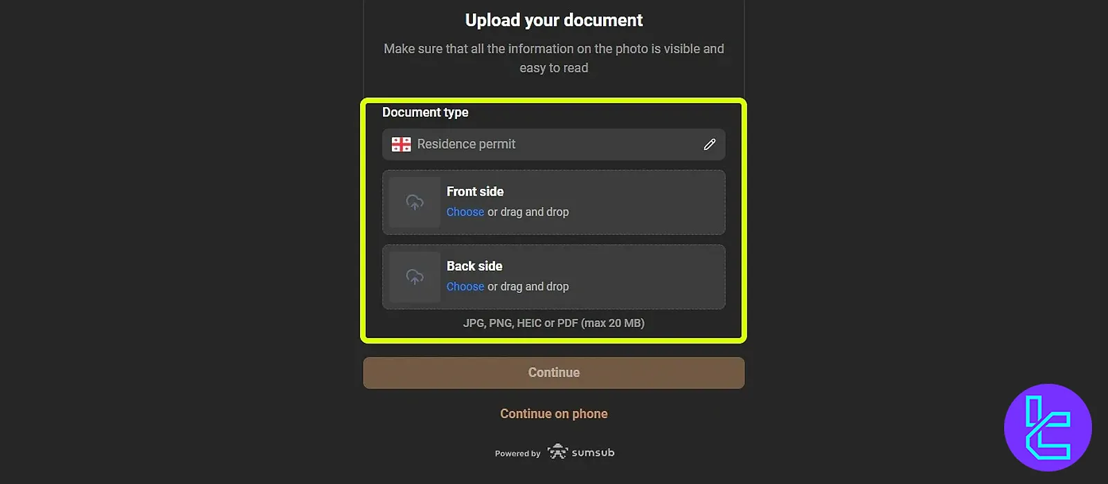 Upload ID images for Capital.com verification