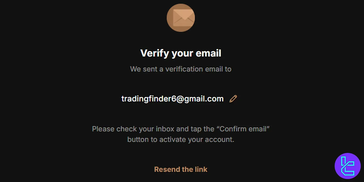 Verification email from Capital.com