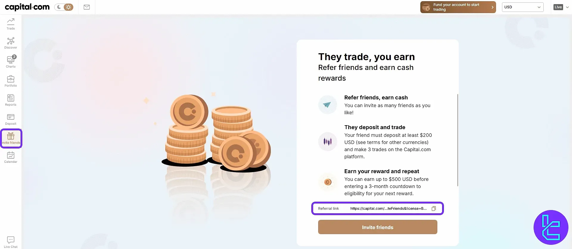 Capital.com referral program overview