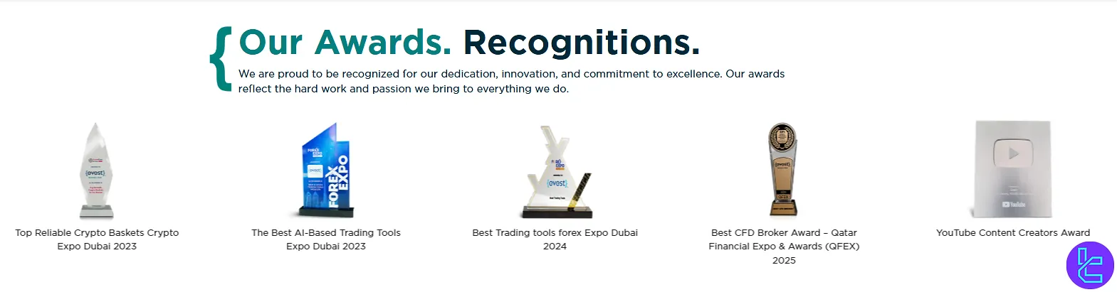 Evest awards and recognitions showcase