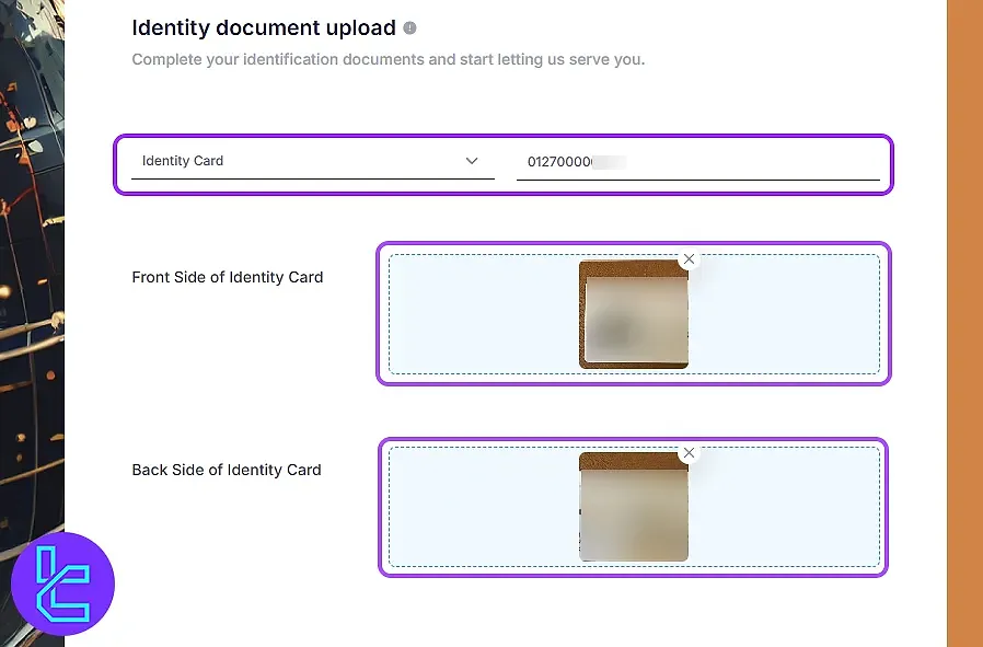Upload ID documents