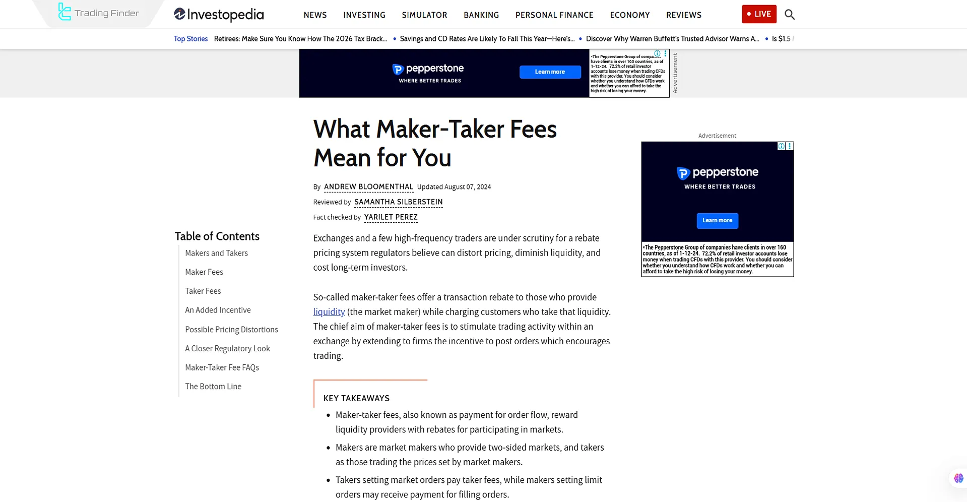 Maker vs Taker Fees Educational Article