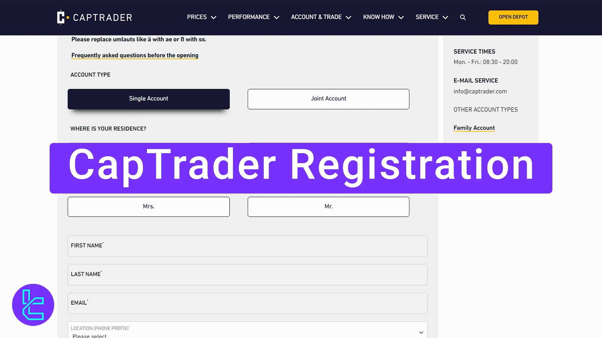 CapTrader Registration