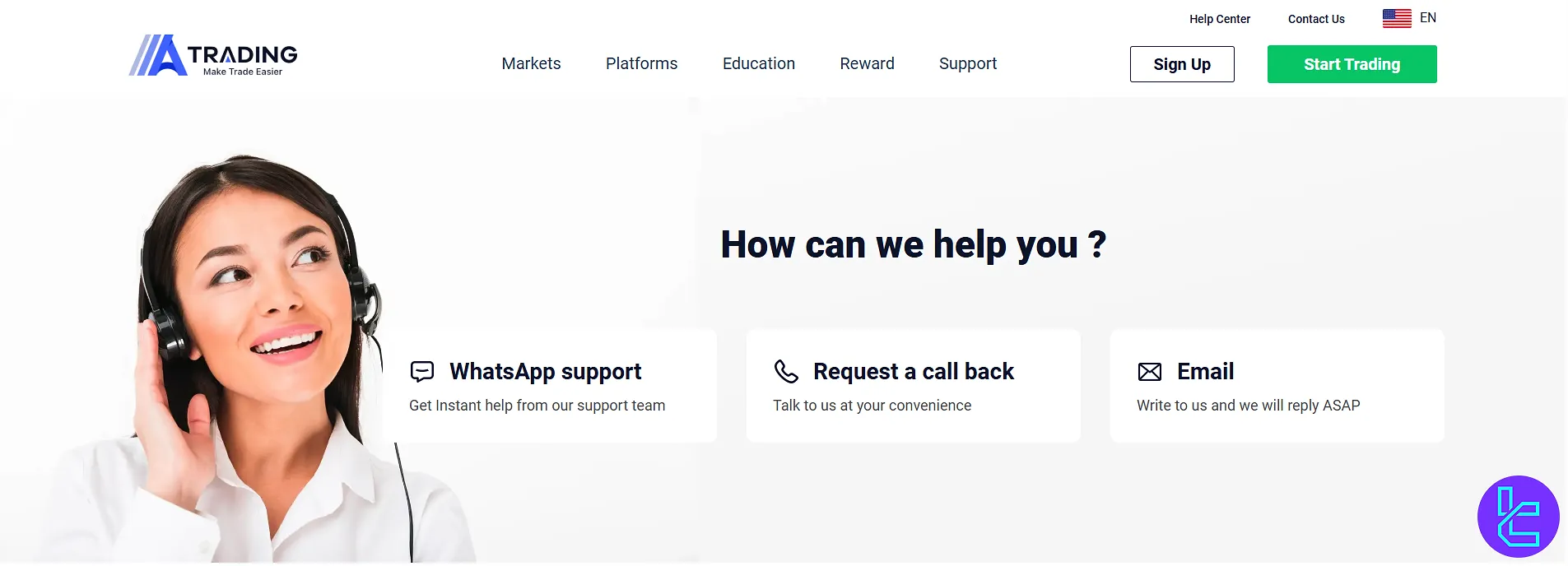 AAATrading customer support desk