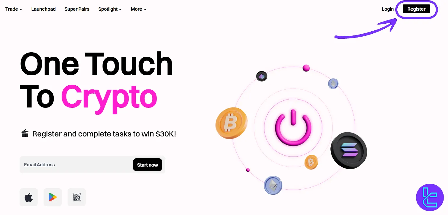 Coinstore account setup official website