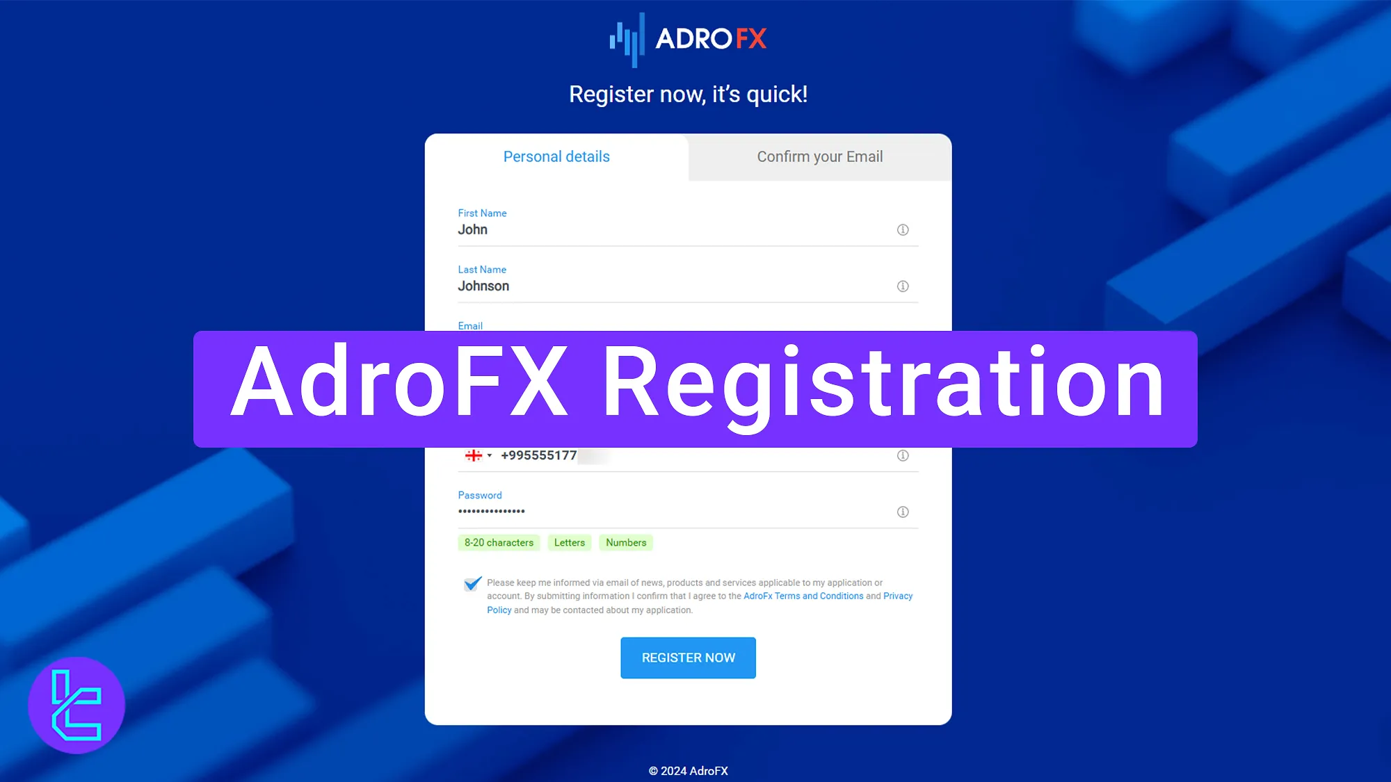 AdroFX Registration 2025 [Email and Phone Verification]