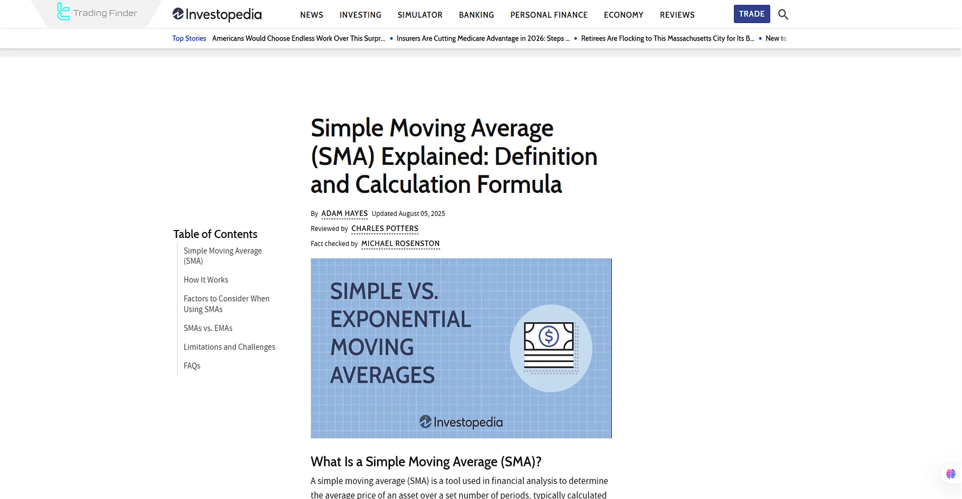 SMA Tutorial and Calculations Article