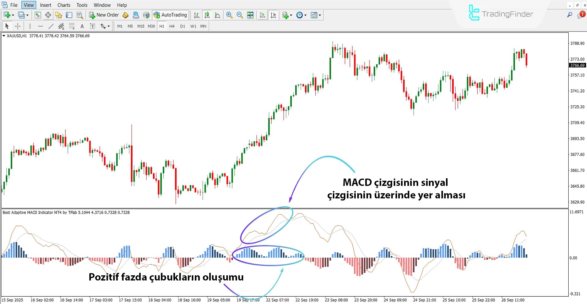 Adaptif MACD Osilatörü ile Yükseliş Trend Analizi