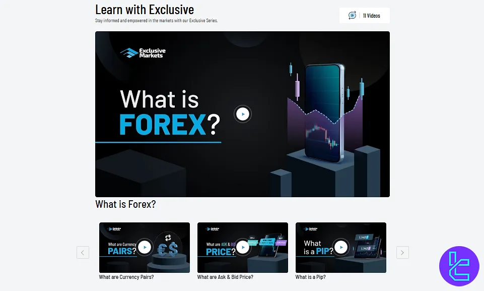 Learning Materials at Exclusive Markets