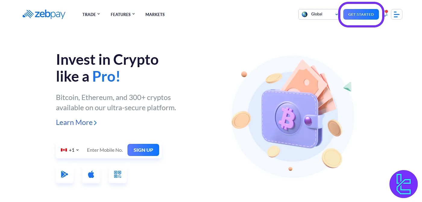ZebPay signup official homepage