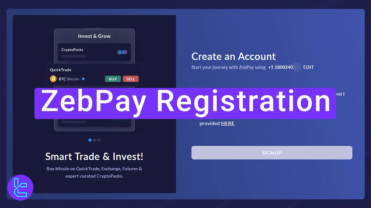 ZebPay Registration 2025 [Verify Mobile Number in 4 steps]
