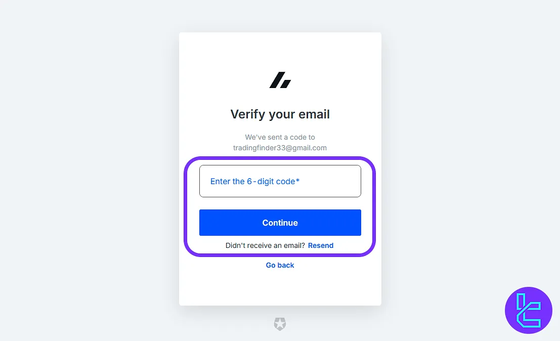 Bitvavo email verification code process