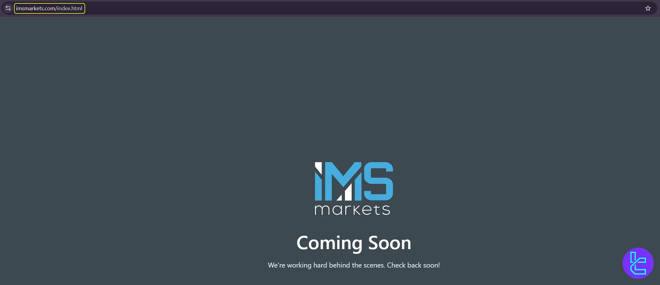 IMS Markets website unavailable