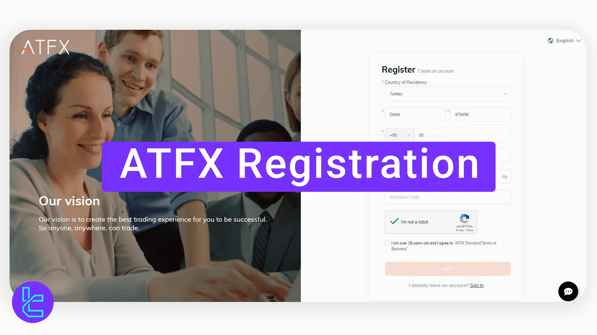 ATFX Registration - Phone, Email, and Country of Residence [4 Steps] 2025