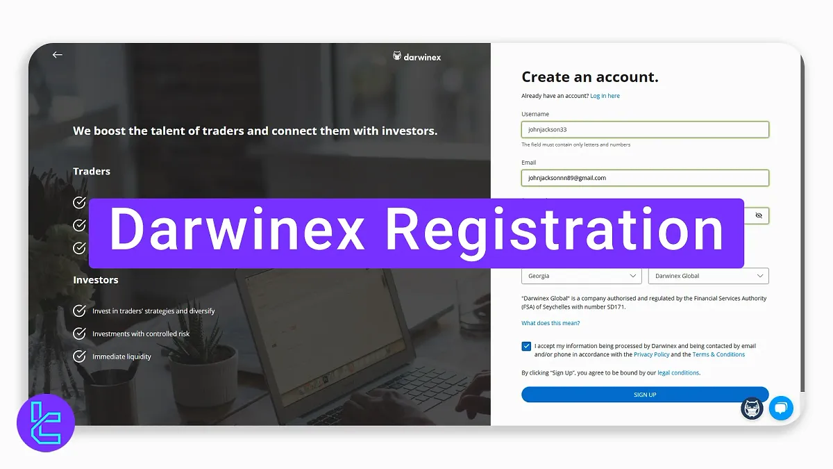 Darwinex Registration 2025 [Global Branch Sign-up Guide]