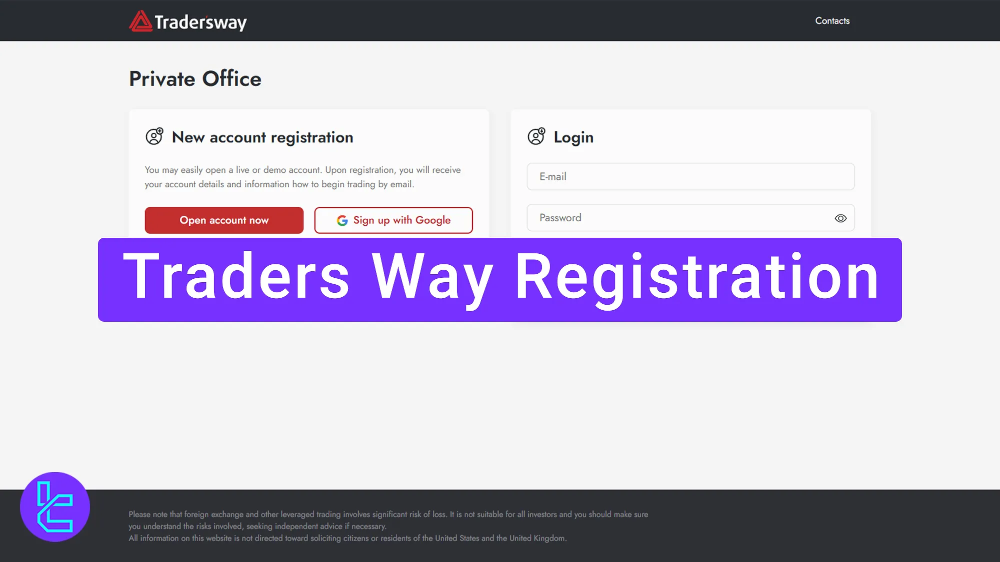 Traders Way Registration