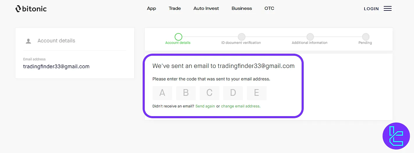 Bitonic signup email verification