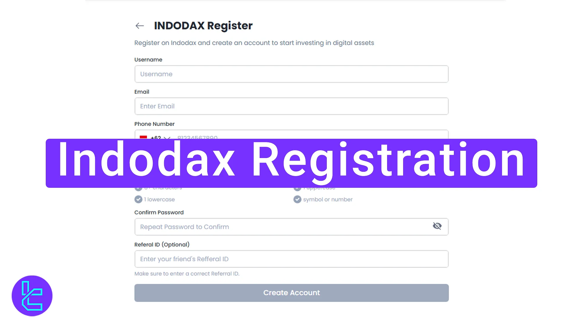 Indodax Registration 2025 [Verify Email and Mobile Number in 4 Steps]