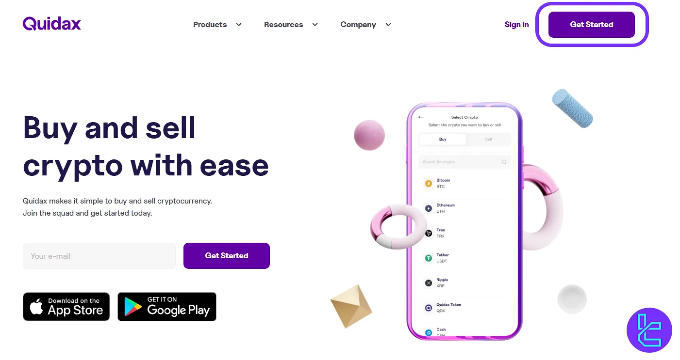 Quidax account setup official website homepage