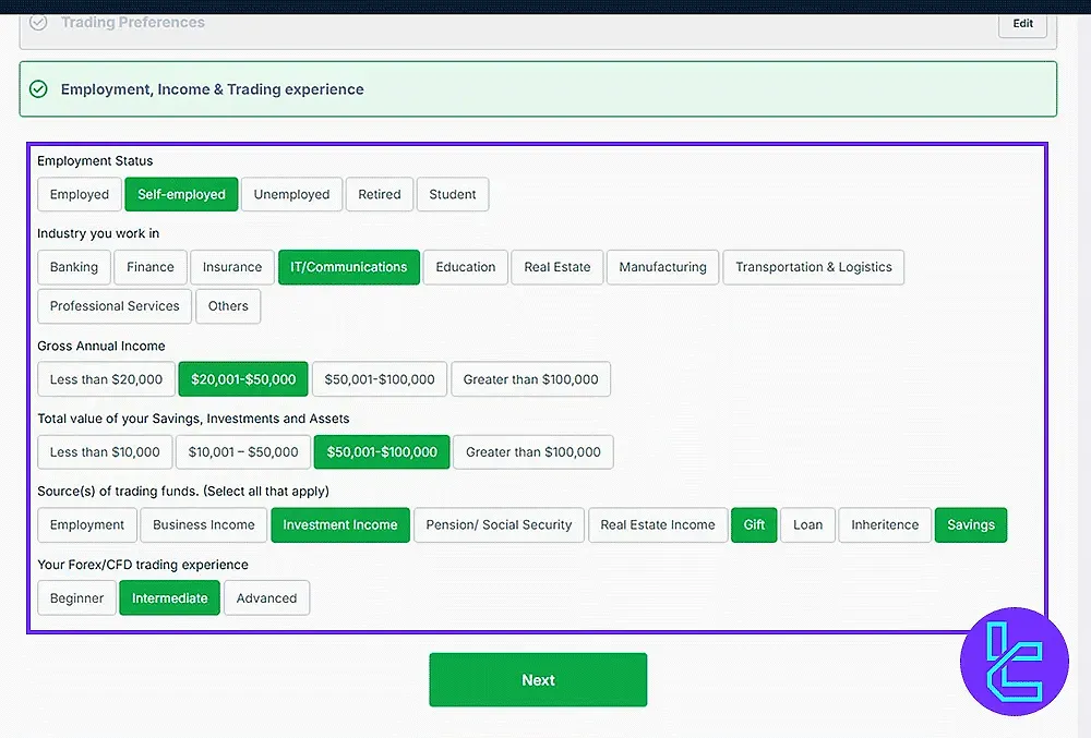 GO Markets Regulatory Questionnaire