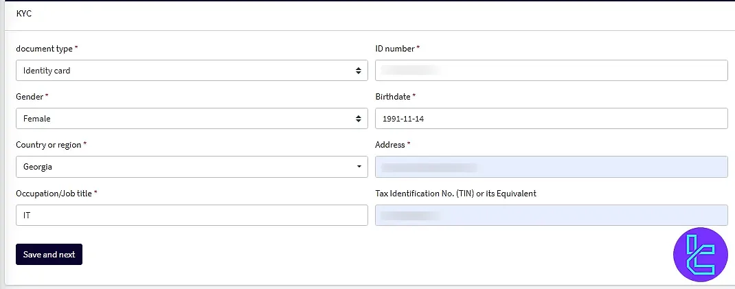 GTCFX Personal Information Form