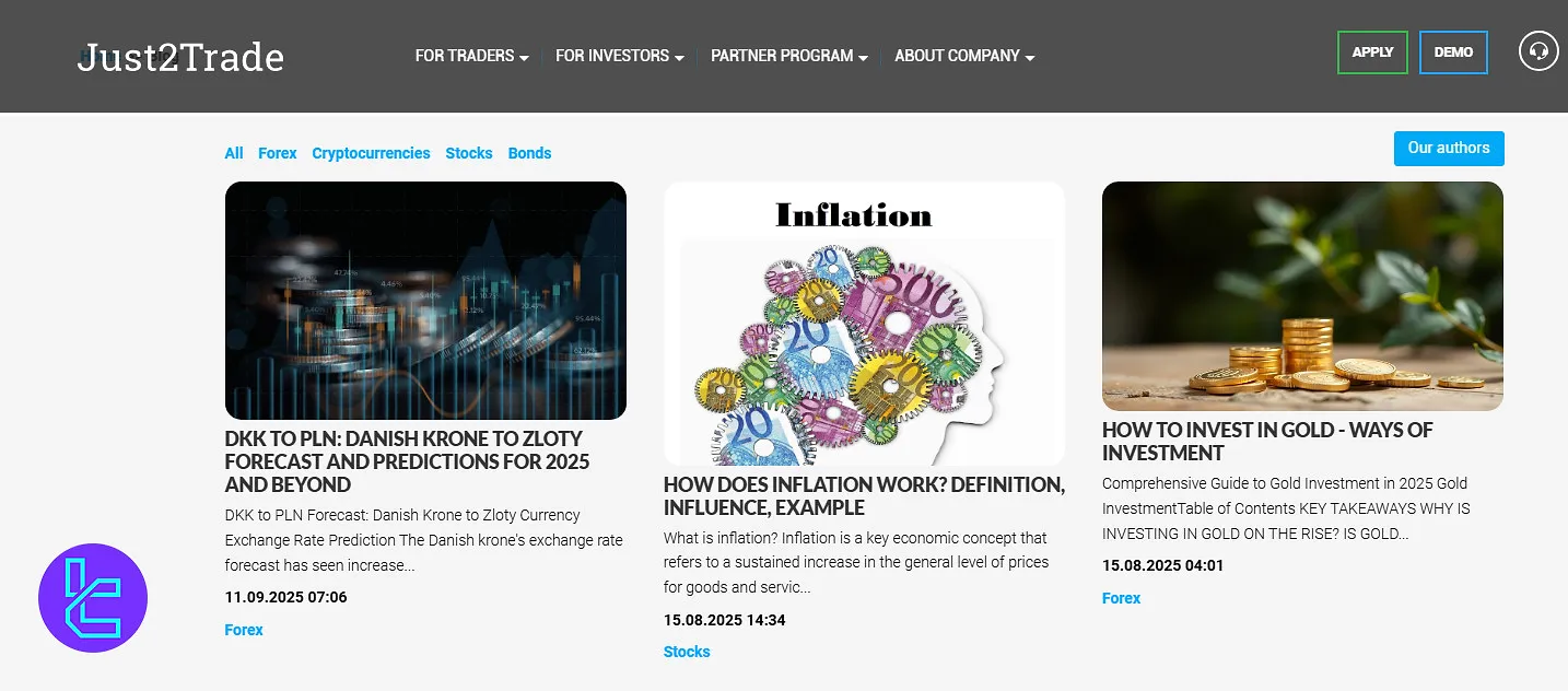 Just2Trade educational content