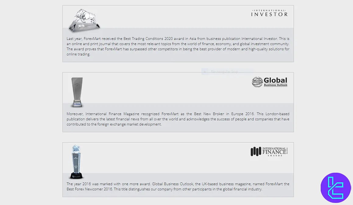 ForexMart prestigious awards recognition