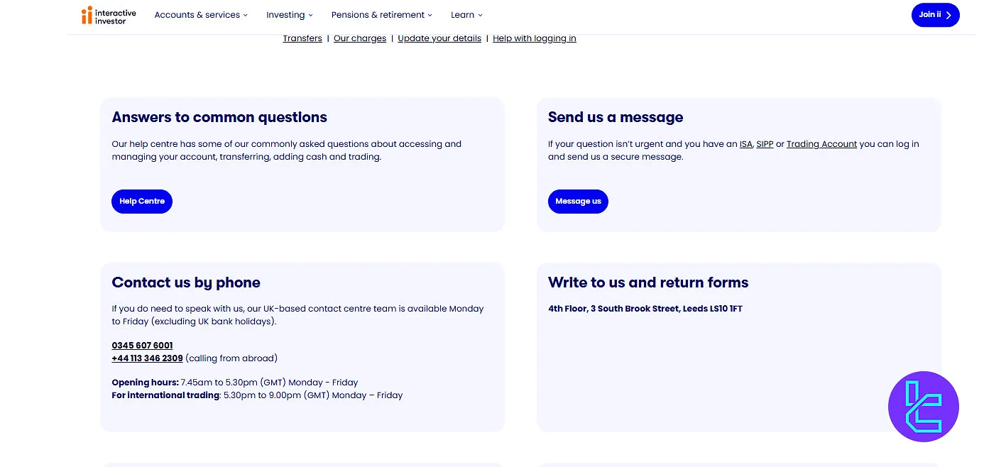 Interactive Investor support