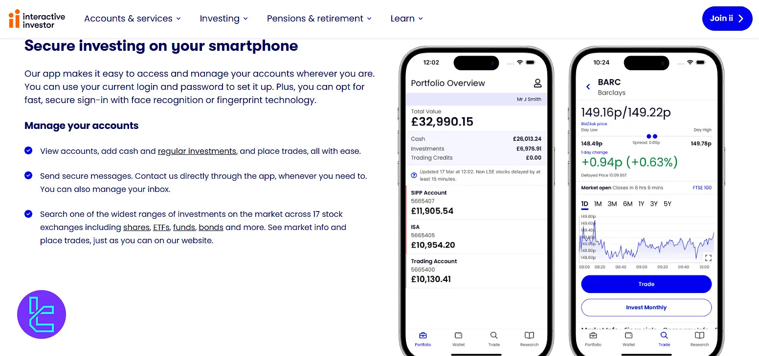 Interactive Investor mobile app